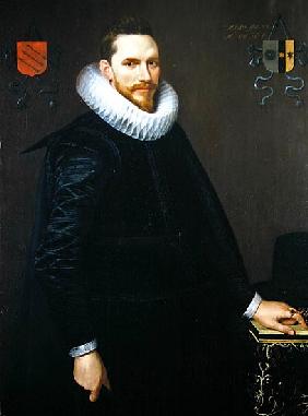 Portrait of Adriaen de Kies van Wiessen, 1616 (see 307902 for pair)