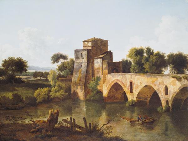River Scene with a Fisherman
