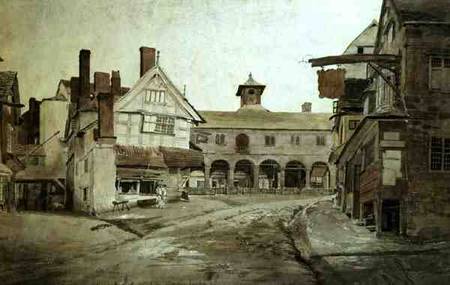 Market Place, Hereford van Cornelius Varley
