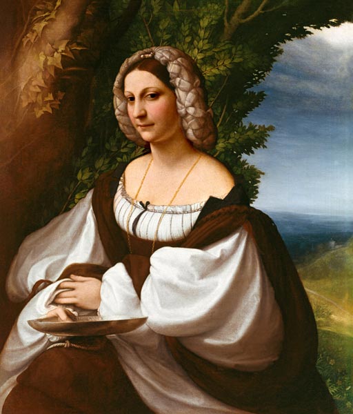 Portrait einer Frau van Correggio (eigentl. Antonio Allegri)