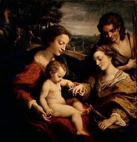 Die mystische Vermählung der H.Katharina von Alexandrien van Correggio (eigentl. Antonio Allegri)