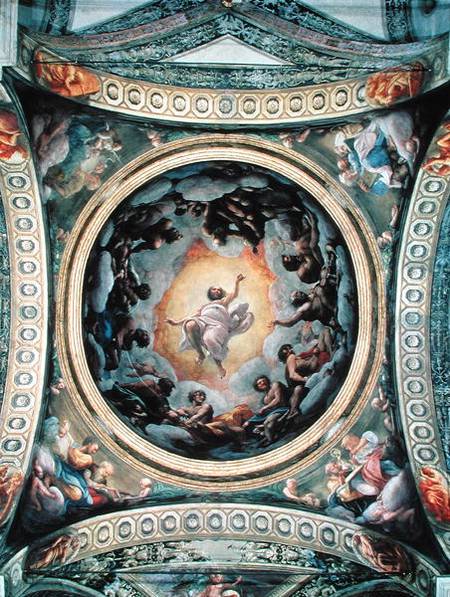 The Vision of St. John on Patmos van Correggio (eigentl. Antonio Allegri)