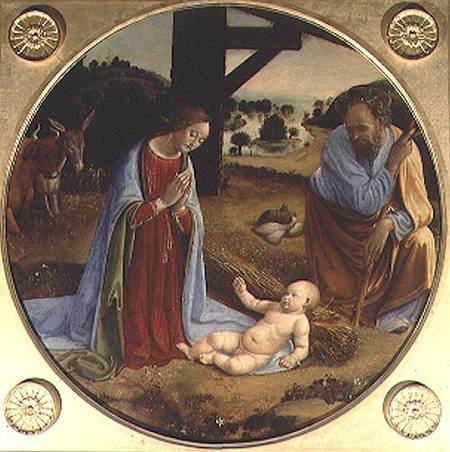 Adoration of the Holy Child van Cosimo Rosselli