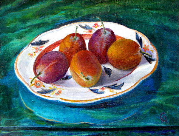 Fruit on a Staffordshire Dish van Cristiana  Angelini