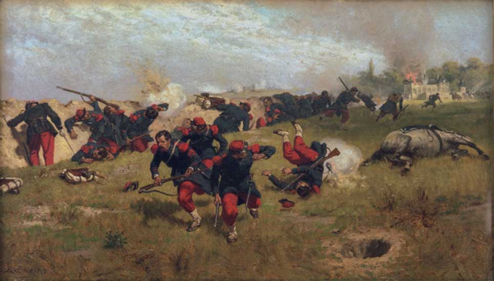 Frz. Infanterie unter Beschuss van Ernst Crofts