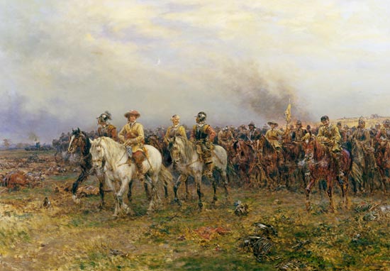 Cromwell after the Battle of Marston Moor - Detail van Ernst Crofts