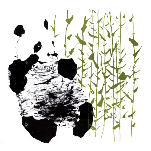 Shy Panda van Louise Cunningham