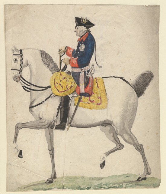 Frederick II of Prussia van Daniel Nikolaus Chodowiecki