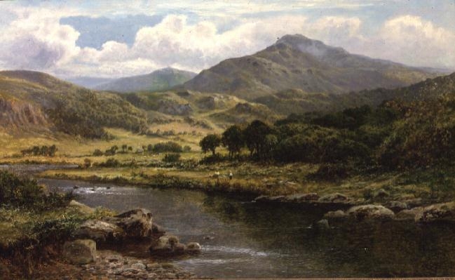 A Highland River Landscape van Daniel Sherrin