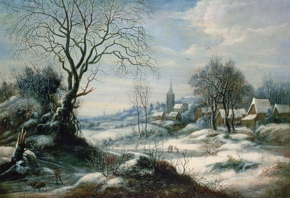 Winter landscape van Daniel van Heil