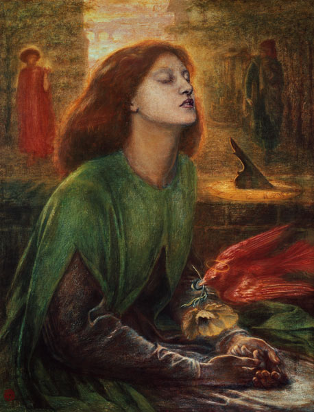 Rossetti / Beata Beatrix / Painting van Dante Gabriel Rossetti