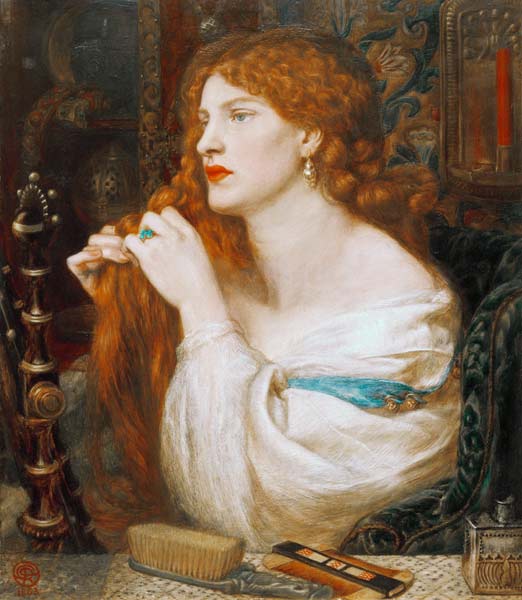 D.G.Rossetti, Fazio s Mistress, 1863 van Dante Gabriel Rossetti