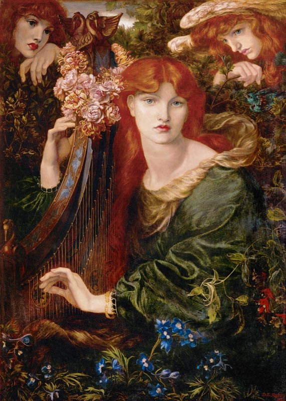  rossetti / La Ghirlandata   / 1873    van Dante Gabriel Rossetti