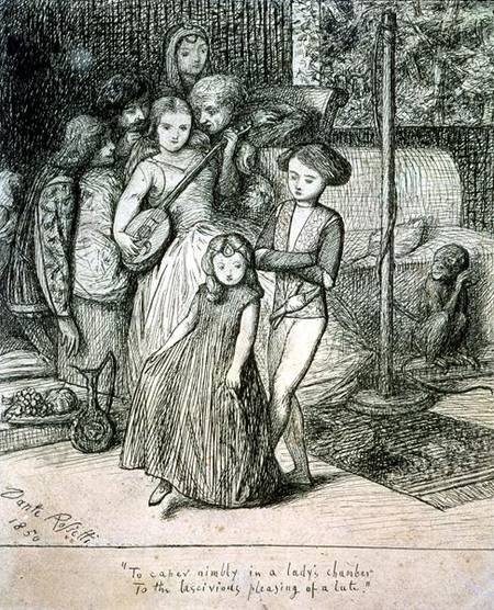 To Caper Nimbly in a Lady's Chamber to the Lascivious Pleasing of a Lute van Dante Gabriel Rossetti