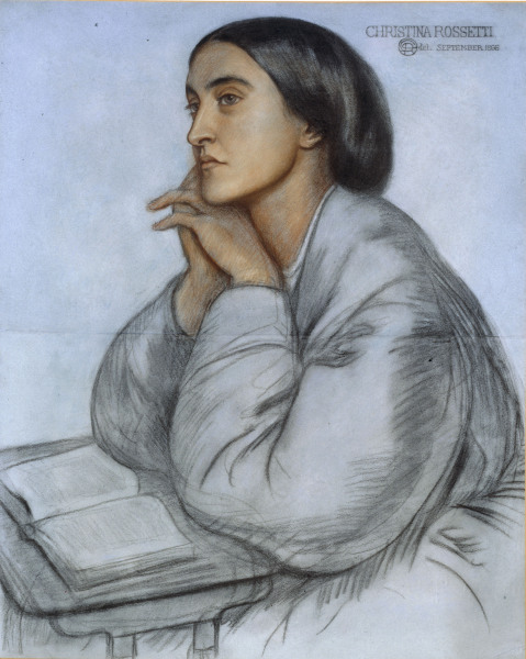 D.Rossetti, Christina Rossetti, 1866. van Dante Gabriel Rossetti