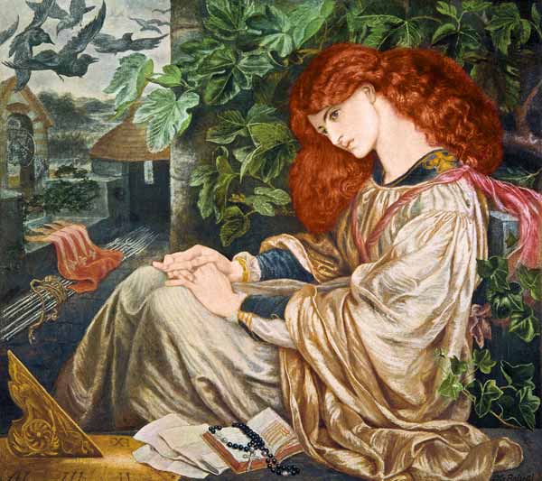La Pia de Tolomei van Dante Gabriel Rossetti