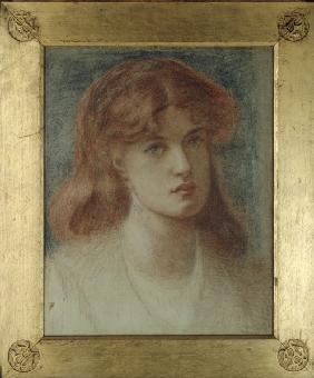 D.Rossetti, Head of a Girl.