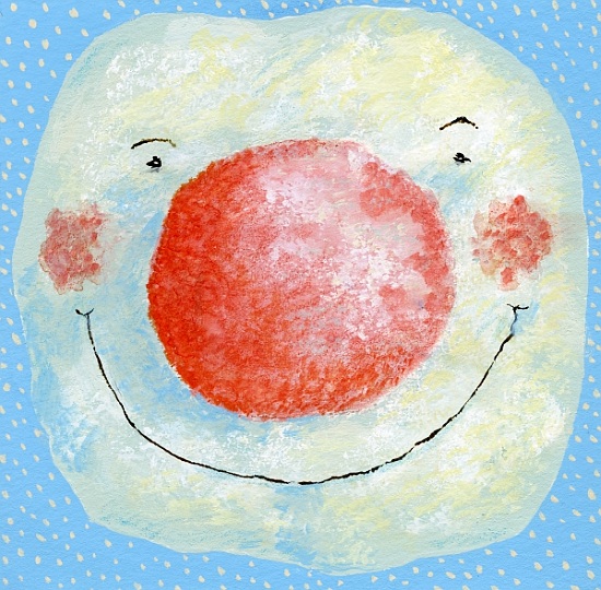 Smiling snowman van David  Cooke