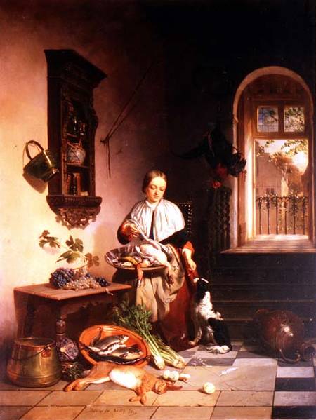 In The Kitchen van David Emil Joseph de Noter