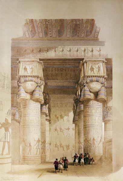 Dendera , Hathor Temple van David Roberts