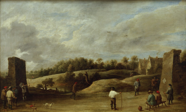 David Teniers d.J., Beim Bogenschießen van David Teniers