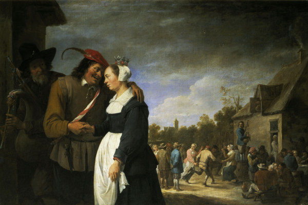 David Teniers, Jr., Peasant Wedding. van David Teniers