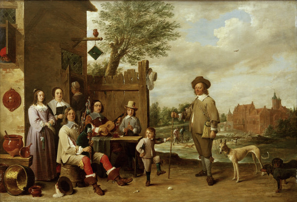 D.Teniers, Lanschaft mit Familie van David Teniers