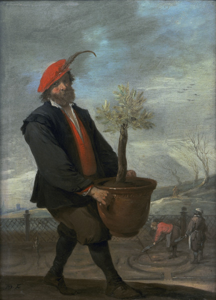 D.Teniers,Ein Orangengärtner (Frühling) van David Teniers