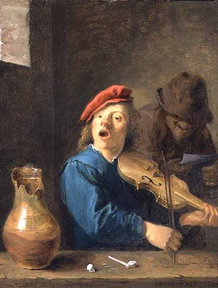 The Fiddler van David Teniers