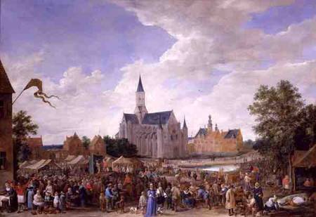 The Potters' Fair at Ghent van David Teniers