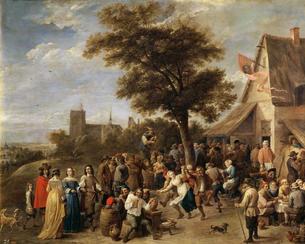 Peasants Merry-Making van David Teniers