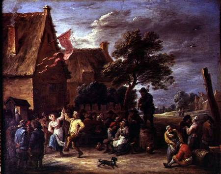 A Village Merrymaking van David Teniers