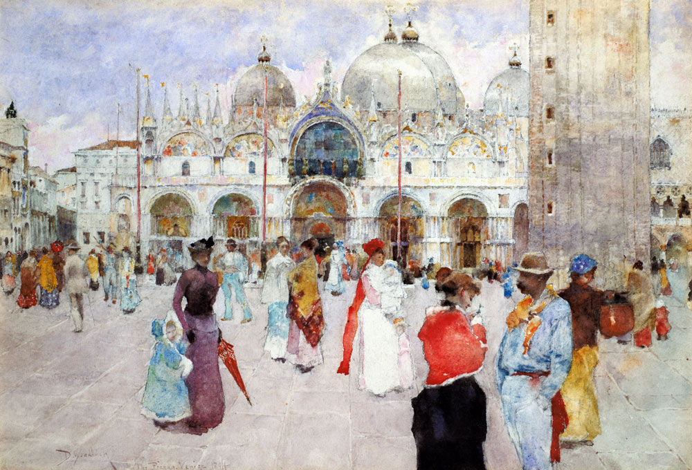 The Piazza di San Marco, Venice van David Woodlock