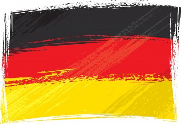 Grunge Germany flag van Dawid Krupa