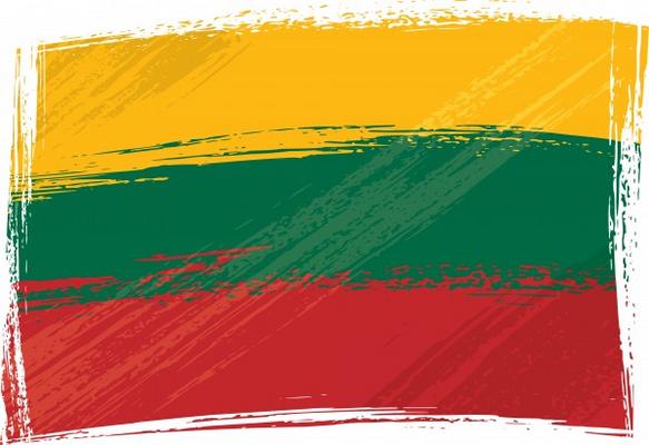 Grunge Lithuania flag van Dawid Krupa