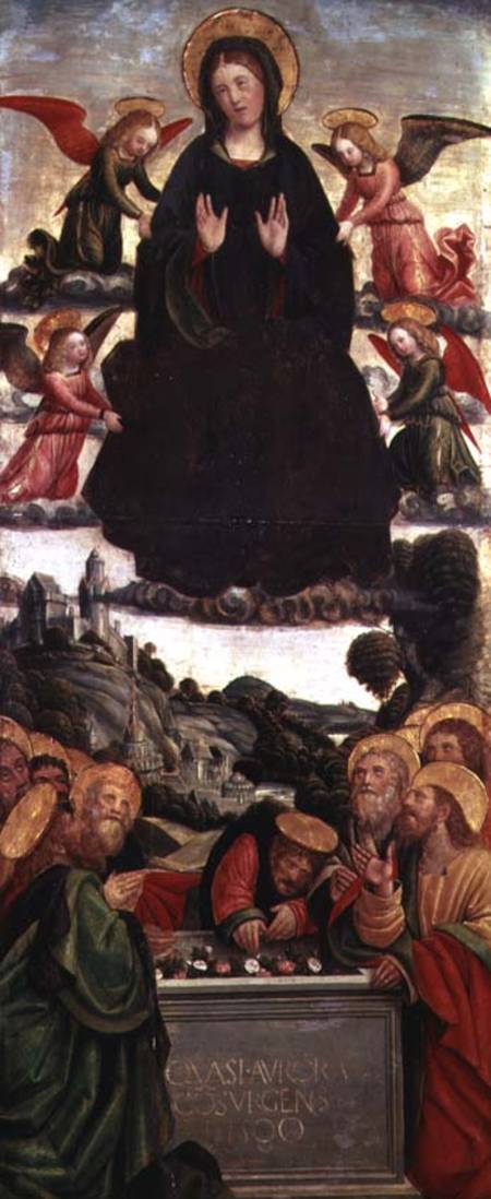 The Assumption of the Virgin (tempera on wood) van Defendente Ferrari