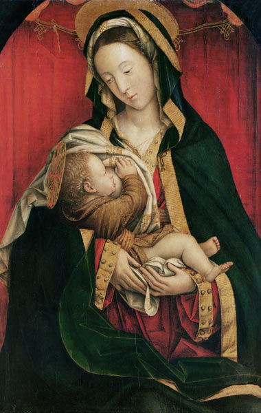 The Madonna Suckling her Child, 1520-30 (oil on panel) van Defendente Ferrari