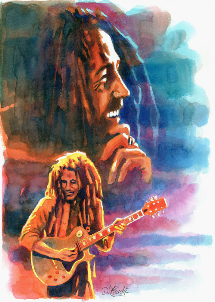 Bob Marley42 x 30 cm van Denis Truchi