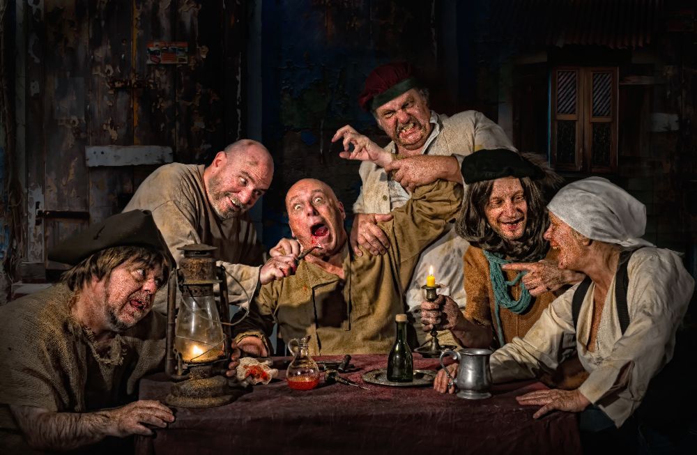 The Dentist - homage to Caravaggio van Derek Galon MA