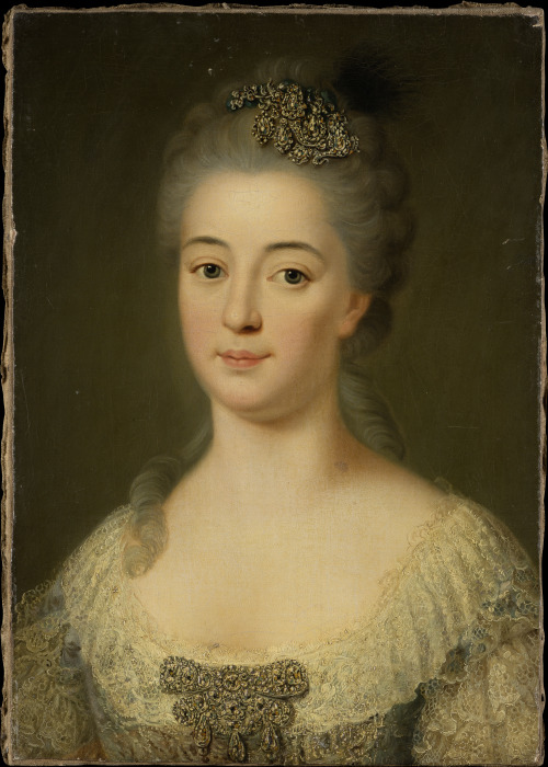 Portrait of Marie Friederike Caroline von Geispigheim van Deutscher (Hessischer?) Meister um 1750