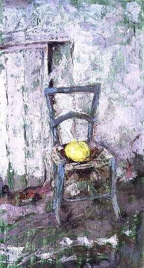 Blue Chair, 1991 (board)  van Diana  Schofield