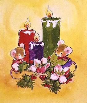 Mice with Candles 