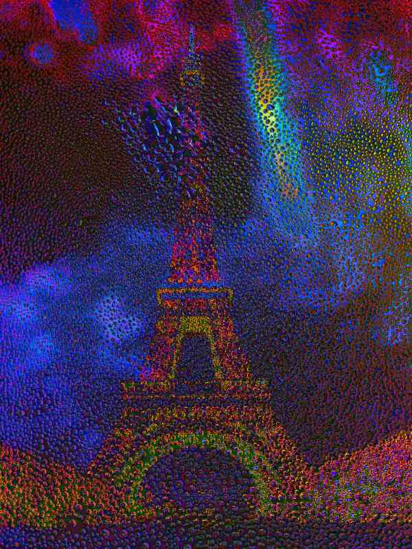 Eiffelturm im Regen van Christophe Didillon