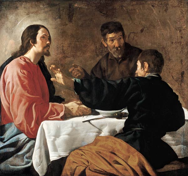 Supper at Emmaus van Diego Rodriguez de Silva y Velázquez