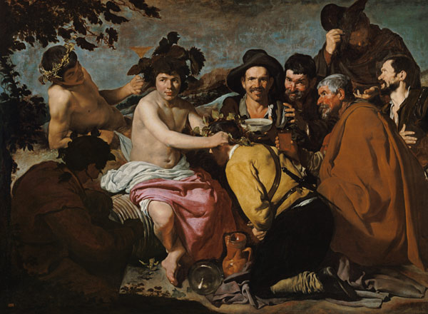 Die Trinker II van Diego Rodriguez de Silva y Velázquez