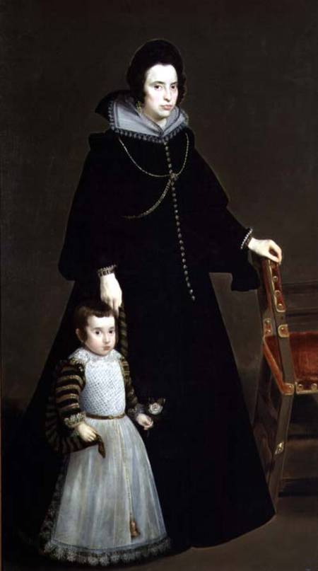 Dona Antonia de Ipenarrieta y Galdos (1599-1635) and her Son van Diego Rodriguez de Silva y Velázquez