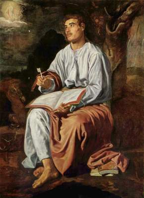 Johannes auf Patmos van Diego Rodriguez de Silva y Velázquez