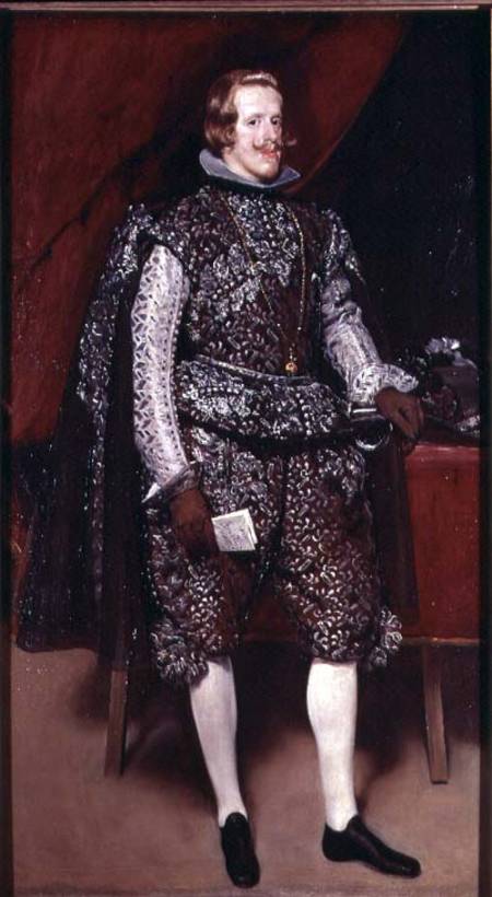 Philip IV of Spain in Brown and Silver van Diego Rodriguez de Silva y Velázquez