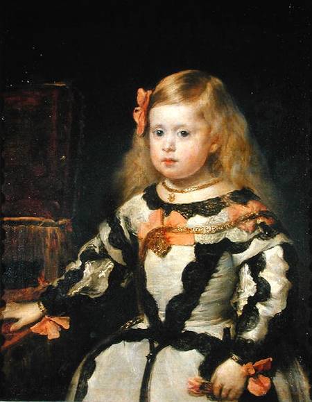 Portrait of the Infanta Maria Marguerita (1651-73) van Diego Rodriguez de Silva y Velázquez