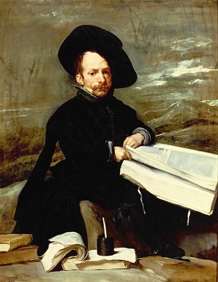 Portrait of the jester Diego de Acedo, called ''el Primo'' van Diego Rodriguez de Silva y Velázquez